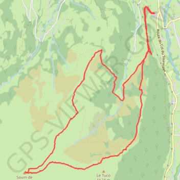Itinéraire Soum de Hailla / Empièye 07-08-16, distance, dénivelé, altitude, carte, profil, trace GPS