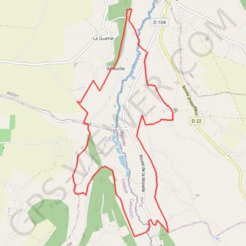 Itinéraire Sur les bords de la Morelle, distance, dénivelé, altitude, carte, profil, trace GPS