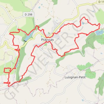 Itinéraire Randonnée entre Lot et Garonne, distance, dénivelé, altitude, carte, profil, trace GPS