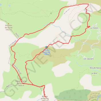 Itinéraire Les cloches de Barles Samedi, distance, dénivelé, altitude, carte, profil, trace GPS