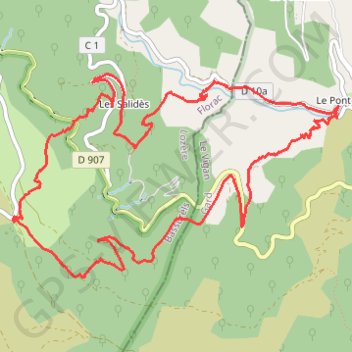 Itinéraire Pont Mares, distance, dénivelé, altitude, carte, profil, trace GPS