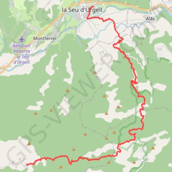 Itinéraire Étape 1 : De la Seu d'Urgell à Torà de Tost — Tour de la vallée de Tost, distance, dénivelé, altitude, carte, profil, trace GPS
