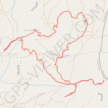 Itinéraire Boucle 11km de Vacariça vers Vilar do Monte (Nord-est de Ponte de Lima - Portugal), distance, dénivelé, altitude, carte, profil, trace GPS