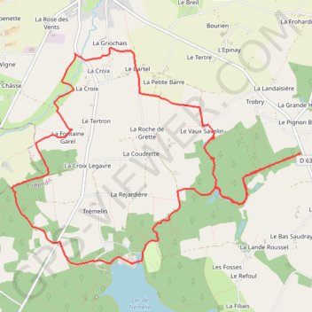 Itinéraire La Pierre longue, distance, dénivelé, altitude, carte, profil, trace GPS