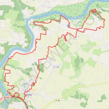 Itinéraire Nivillac : La Roche-Bernard, distance, dénivelé, altitude, carte, profil, trace GPS