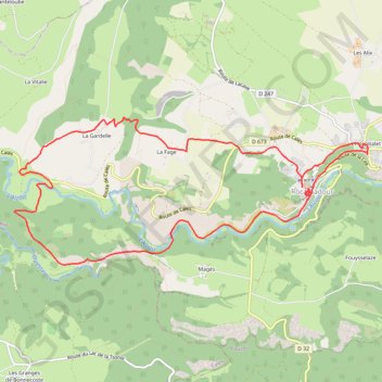 Itinéraire Autour de Rocamadour, distance, dénivelé, altitude, carte, profil, trace GPS