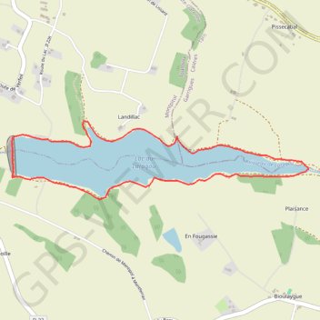 Itinéraire Le tour du lac de Laragou, distance, dénivelé, altitude, carte, profil, trace GPS