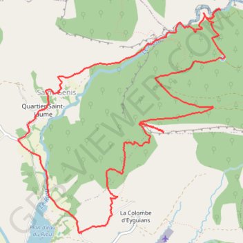 Itinéraire Porte Sereine Le riou, distance, dénivelé, altitude, carte, profil, trace GPS
