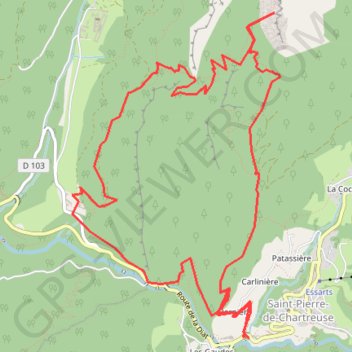 Itinéraire La grande chartreuse, distance, dénivelé, altitude, carte, profil, trace GPS