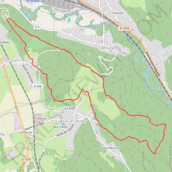 Itinéraire Buget-Montagne de Colloverge 12Km, distance, dénivelé, altitude, carte, profil, trace GPS