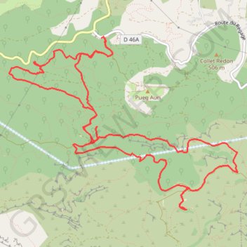 Itinéraire Allauch - Pichauris - Château de Ners - Puits de l'Aroumi, distance, dénivelé, altitude, carte, profil, trace GPS