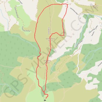 Itinéraire MONDARRAIN et EZCONDRAY depuis le Col de Legarré, distance, dénivelé, altitude, carte, profil, trace GPS