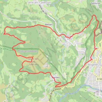 Itinéraire track, distance, dénivelé, altitude, carte, profil, trace GPS