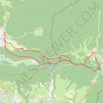 Itinéraire [Itinéraire] Le Tour des cascades du Hérisson, distance, dénivelé, altitude, carte, profil, trace GPS