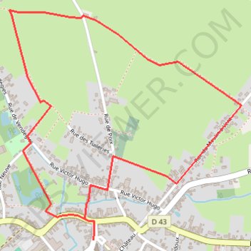 Itinéraire Circuit « Perds-tes-Peines » (Bousies), distance, dénivelé, altitude, carte, profil, trace GPS