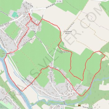 Itinéraire track, distance, dénivelé, altitude, carte, profil, trace GPS