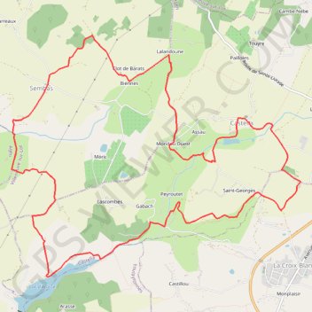 Itinéraire Randonnée vers le lac d'Arasse et l'église de Sembas - Castella, distance, dénivelé, altitude, carte, profil, trace GPS