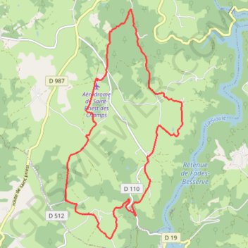 Itinéraire Non loin du pont du Bouchet - Lamazière, distance, dénivelé, altitude, carte, profil, trace GPS