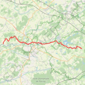 Itinéraire Traversée du Saulnois par le GR5, distance, dénivelé, altitude, carte, profil, trace GPS