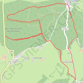 Itinéraire Marche nordique le creux charquemont, distance, dénivelé, altitude, carte, profil, trace GPS