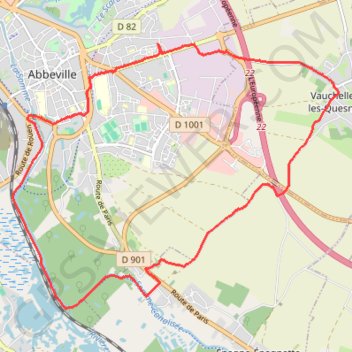 Itinéraire Chemin de la Somme, distance, dénivelé, altitude, carte, profil, trace GPS