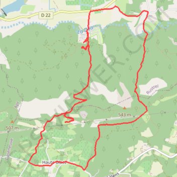 Itinéraire Le Colorado Provençal, distance, dénivelé, altitude, carte, profil, trace GPS