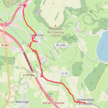Itinéraire Canal de Bourgogne, distance, dénivelé, altitude, carte, profil, trace GPS