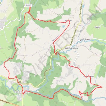 Itinéraire Montagnes du Matin - Salt-en-Donzy, distance, dénivelé, altitude, carte, profil, trace GPS