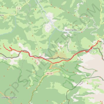 Itinéraire Traversée des Pyrénées - Étape 07, distance, dénivelé, altitude, carte, profil, trace GPS