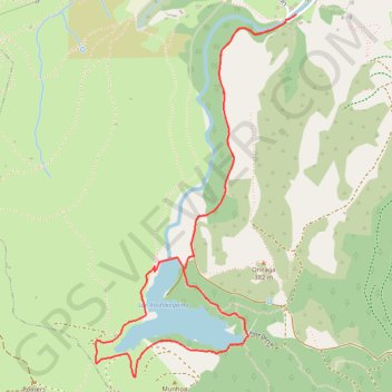 Itinéraire Balade Lac D'ibardin, distance, dénivelé, altitude, carte, profil, trace GPS