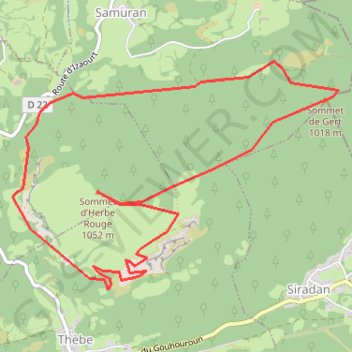 Itinéraire Montagne de Gert depuis Troubat, distance, dénivelé, altitude, carte, profil, trace GPS