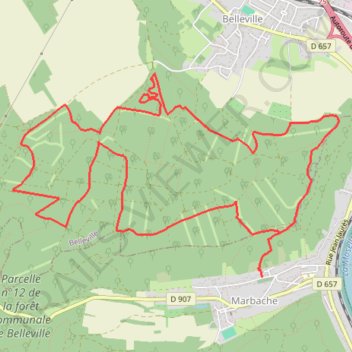 Itinéraire Marbache, distance, dénivelé, altitude, carte, profil, trace GPS