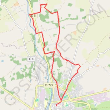 Itinéraire Gartempe, Montmorillon, distance, dénivelé, altitude, carte, profil, trace GPS