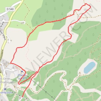 Itinéraire Trace raquette - Charance 003 001, distance, dénivelé, altitude, carte, profil, trace GPS