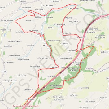 Itinéraire La randonnée des Bruyéres, distance, dénivelé, altitude, carte, profil, trace GPS