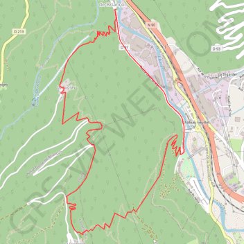Itinéraire EauRousseCudray, distance, dénivelé, altitude, carte, profil, trace GPS
