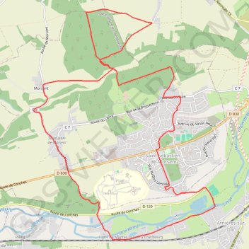 Itinéraire Circuit Saint Sé, distance, dénivelé, altitude, carte, profil, trace GPS