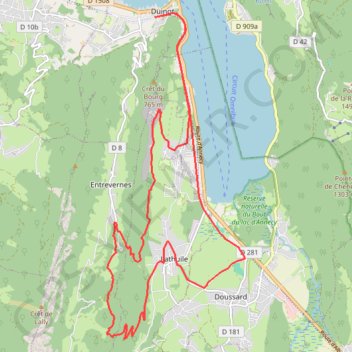 Itinéraire La mine et l'oratoire en VTT, distance, dénivelé, altitude, carte, profil, trace GPS