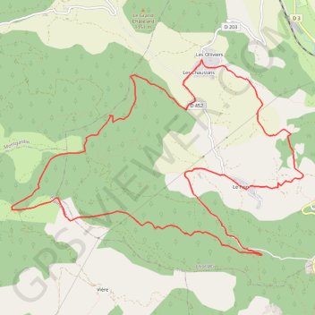 Itinéraire La Croix des Prés, distance, dénivelé, altitude, carte, profil, trace GPS