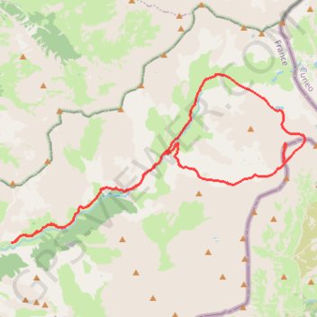 Itinéraire Bric de Rubren par le pas de Mongioia et le pas de Salsa, distance, dénivelé, altitude, carte, profil, trace GPS