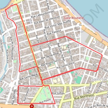 Itinéraire TP, distance, dénivelé, altitude, carte, profil, trace GPS
