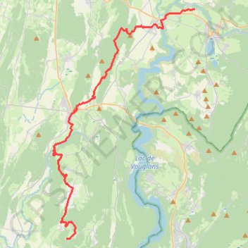 Itinéraire Montadroit - Boissia, distance, dénivelé, altitude, carte, profil, trace GPS