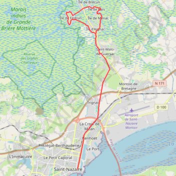 Itinéraire CAR-trace-Liaison-Briere-20210712, distance, dénivelé, altitude, carte, profil, trace GPS