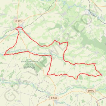 Itinéraire Églises fortifiés du Sud-Est Vervinois, distance, dénivelé, altitude, carte, profil, trace GPS