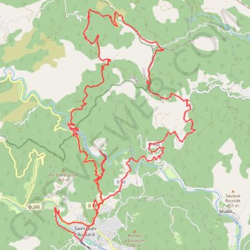Itinéraire Cevennes, distance, dénivelé, altitude, carte, profil, trace GPS