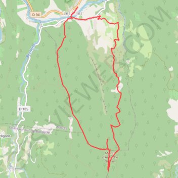 Itinéraire Monts d'Autuche, distance, dénivelé, altitude, carte, profil, trace GPS