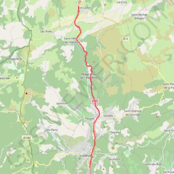 Itinéraire montée pas de l'escalette, distance, dénivelé, altitude, carte, profil, trace GPS