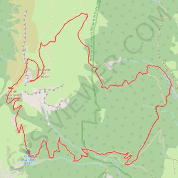 Itinéraire Grand Roc, distance, dénivelé, altitude, carte, profil, trace GPS