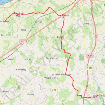 Itinéraire Samedi nouveau parcours, distance, dénivelé, altitude, carte, profil, trace GPS