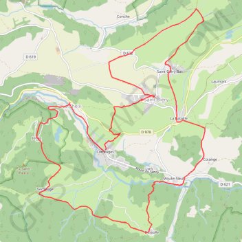 Itinéraire Sancy - La Bataille - Secteur Saint-Diéry, distance, dénivelé, altitude, carte, profil, trace GPS